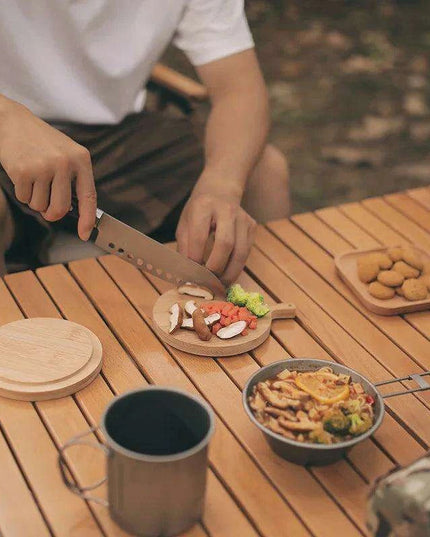 Stylish Eco-Friendly Bamboo Outdoor Serving Tray with Lockable Lid for Elegant Entertaining