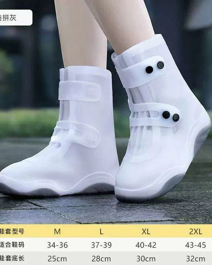 Silicone Waterproof Shoe Covers for Women and Kids - Non-Slip Rain Boot Protectors
