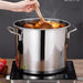 Versatile Stainless Steel Cooking Pot Set with Handle for Easy Transport
