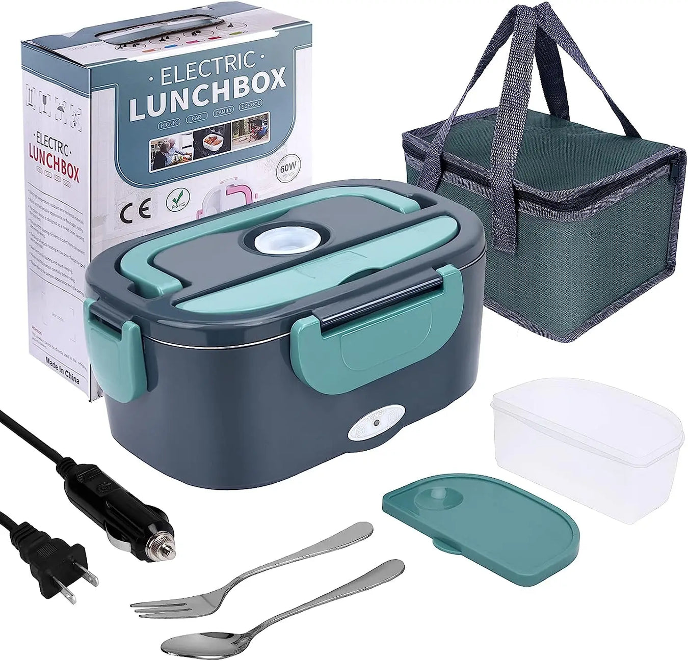 Electric Lunch Box with Leak-Proof Design