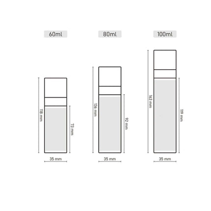 Elegant Pink Refillable Travel Perfume Atomizer - Portable Spray Bottle (60ml, 80ml, 100ml)