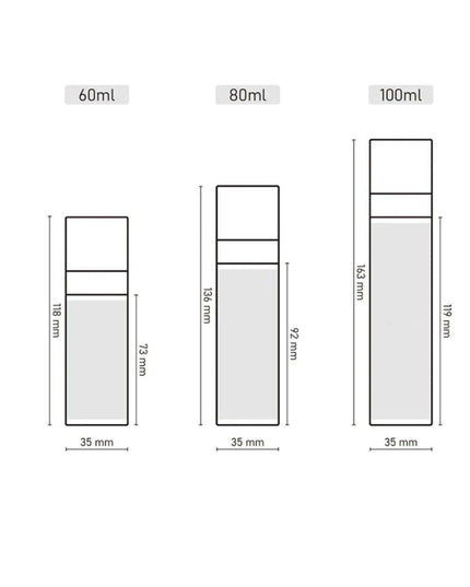 Elegant Pink Refillable Travel Perfume Atomizer - Portable Spray Bottle (60ml, 80ml, 100ml)