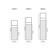 Elegant Pink Refillable Travel Perfume Atomizer - Portable Spray Bottle (60ml, 80ml, 100ml)