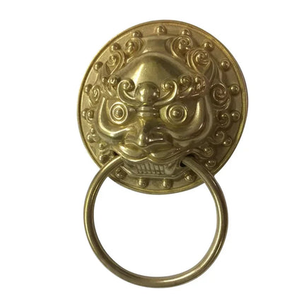 Antique Kirin Door Knocker Bronze Brass Furniture Ring Pull Retro Classical Door Knock for Front Door Home Decoration antique-kirin-door-knocker-bronze-brass-furniture-ring-pull-retro-classical-door-knock-for-front-door-home-decoration