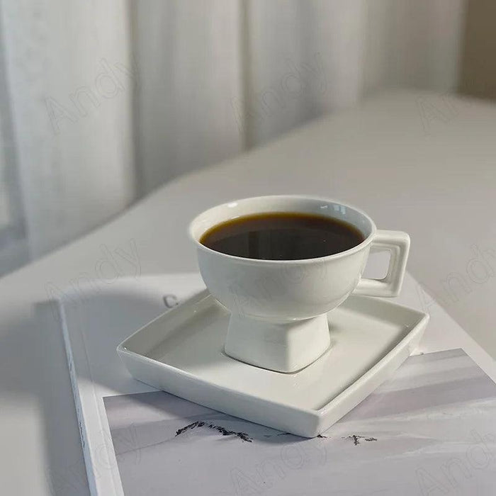 Chic European Ceramic Mug Set for Contemporary Home and Office Elegance