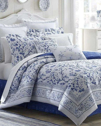Elegant Reversible Floral Cotton Duvet Cover Set with Matching Shams – Year-Round Bedding Must-Have