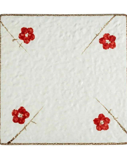 Elegant Japanese Square Platter for Stunning Culinary Presentations