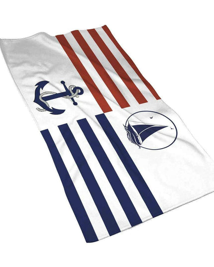 Customizable Luxurious Navy Blue Microfiber Towel - Your Perfect Travel Companion