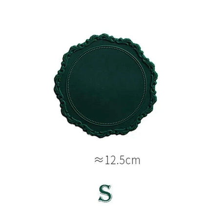 Elegant Embossed Flower Silicone Placemats - Enhance Your Dining Experience