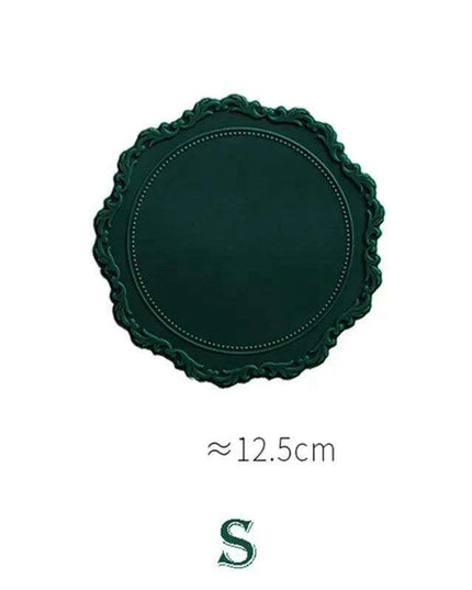 Elegant Embossed Flower Silicone Placemats - Enhance Your Dining Experience
