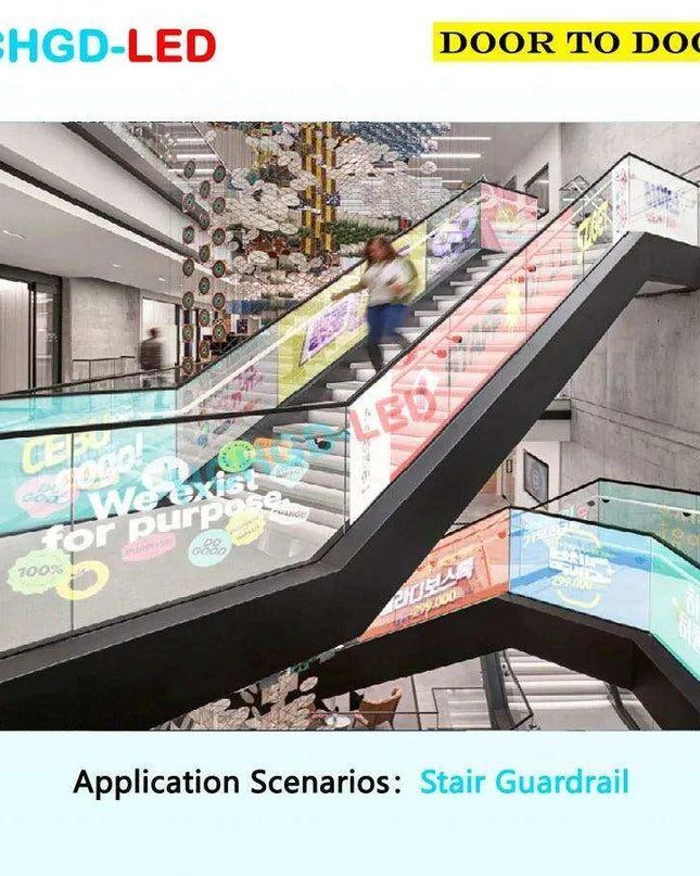 Customizable Transparent LED Film Display - Flexible Glass Screen with Direct Factory Pricing