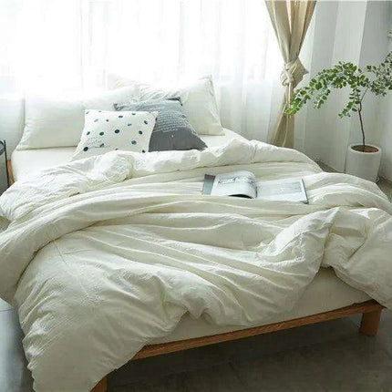 Modern Simple 100% Cotton Duvet Cover Set