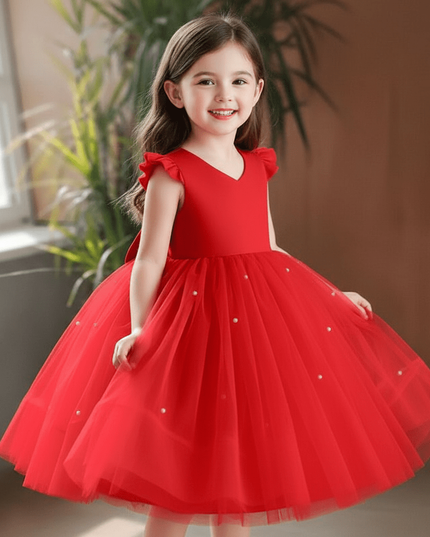 Enchanting Red Tutu Dress for Girls: Perfect for Festive Celebrations
