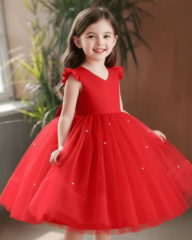 Enchanting Red Tutu Dress for Girls: Perfect for Festive Celebrations