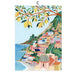 Tranquil Italian Coastal Serenity Canvas Art - Nordic Inspired Poster for Modern Homes