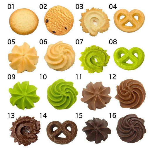 Lifelike Cookie Display Collection - 16 Realistic Replicas for Bakery Showcases and Photography