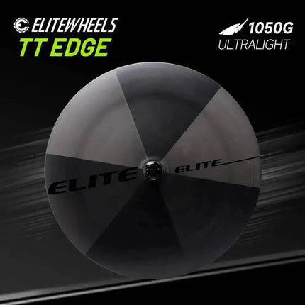 ELITEWHEELS EDGE TT Disc Wheels - 1050g, Ceramic Bearings, Carbon Fibe