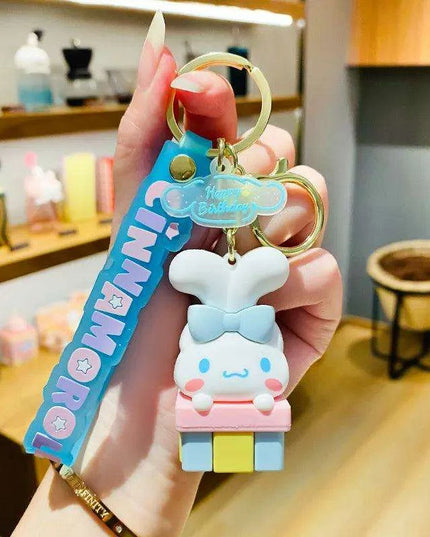 Cinnamoroll Character Keychain - Whimsical Bag and Key Charm for a Playful Touch