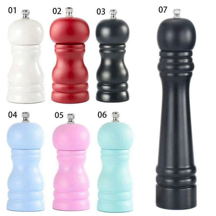 Elegant Solid Wood Adjustable Salt and Pepper Mill Set for Outdoor Dining