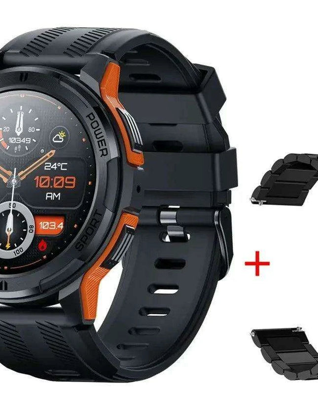 2024 All-Weather AMOLED Smartwatch with Advanced Health Tracking and Bluetooth Sync for iOS and Android