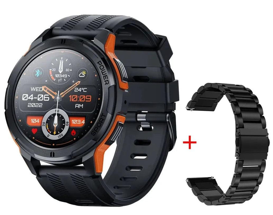 2024 All-Weather AMOLED Smartwatch with Advanced Health Tracking and Bluetooth Sync for iOS and Android