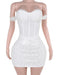 Lace Off-Shoulder Mini Dress - Bodycon Night Out Fashion for Women
