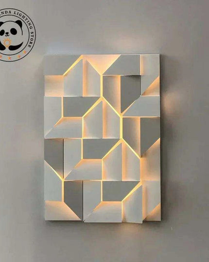 Elegant Customizable 3D Wall Sconce with Adjustable Brightness - Select Your Ideal Size