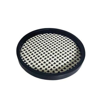 Elegant Velvet Leather Round Storage Tray: Chic Organizer for Jewelry and Cosmetics