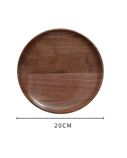 Nordic Elegance Black Walnut Serving Tray - Perfect for Hosting Teas and Fruits