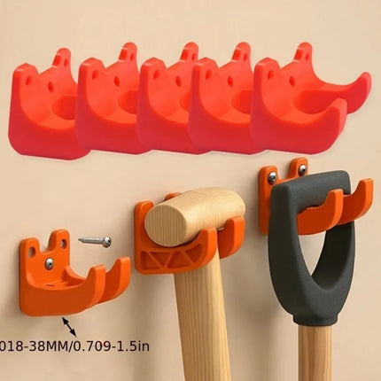 Shop1100223452 Durable 5-Pcs Gardening Tool Hanger Bag, Wall Mount Rac
