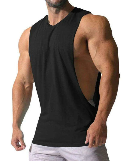 Spring/Summer Men's Casual Sleeveless Muscle Tank Top - Solid Color Sweetheart T-shirt