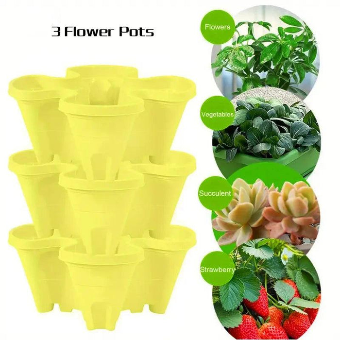 Space-Saving Vertical Herb Tower with Rolling Mobility
