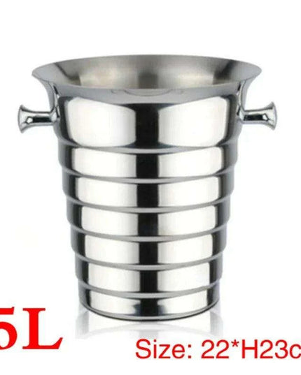 Elegant Stainless Steel Deer Head Beverage Chiller - Premium Ice Bucket