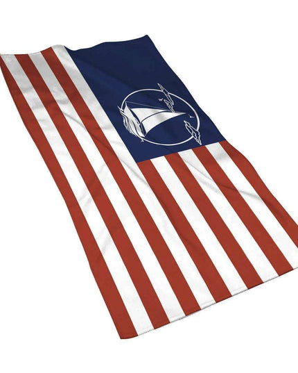 Customizable Luxurious Navy Blue Microfiber Towel - Your Perfect Travel Companion