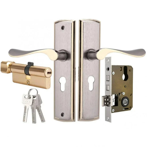 Aluminum Silent House Lock - Key Unlocking for Home Security