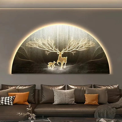 LED Reindeer Wall Art with Ambient Light