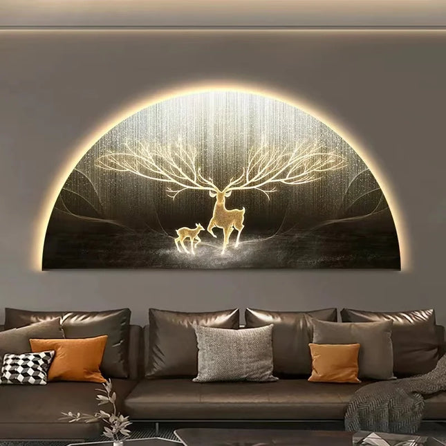 LED Reindeer Wall Art with Ambient Light