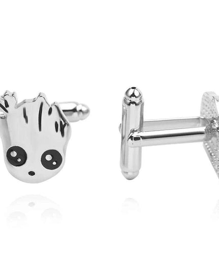 Guardians of the Galaxy Groot Character Cufflinks - Stylish Men's Fashion Accessory