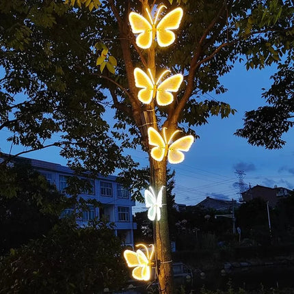 My Name LED Outdoor Decorative Butterfly - Vibrating Wings, 2/4 Pcs