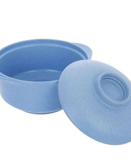 Sustainable Japanese Noodle Bowls with Lids - Elegant Containers for Soup and Rice Enjoyment