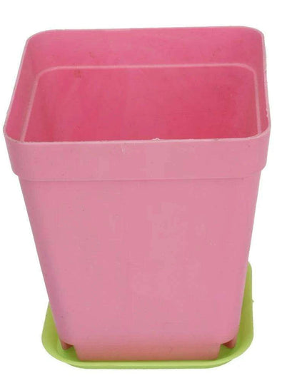 Colorful 5-Piece Resin Plant Tray Collection for Chic Indoor and Outdoor Gardening