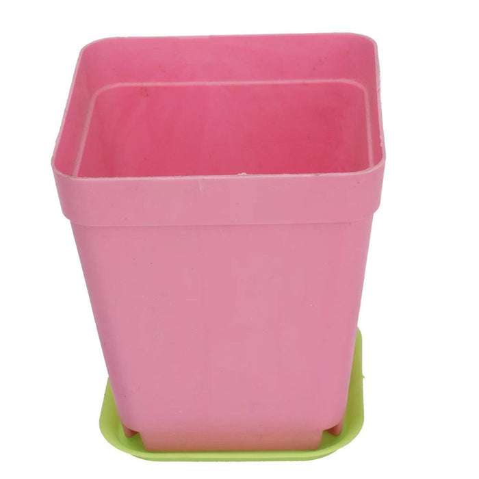 Colorful 5-Piece Resin Plant Tray Collection for Chic Indoor and Outdoor Gardening