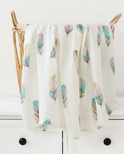 Luxuriously Soft Organic Bamboo Cotton Swaddle Blanket for Infants