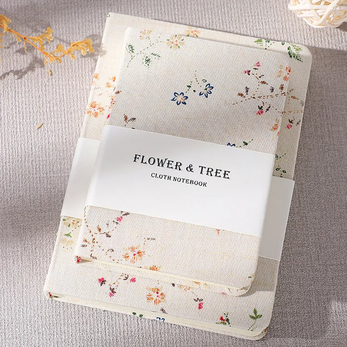 Elegant Floral and Tree Patterned Student Journal