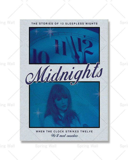 Taylor Swift Canvas Art Collection: Celebrate Midnights, Folklore & Evermore with Stunning Wall Decor