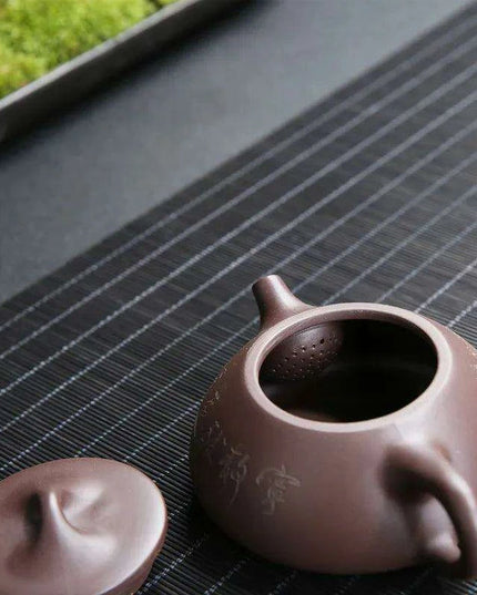 Artisan Purple Clay Kung Fu Tea Set for Authentic Puer Brewing