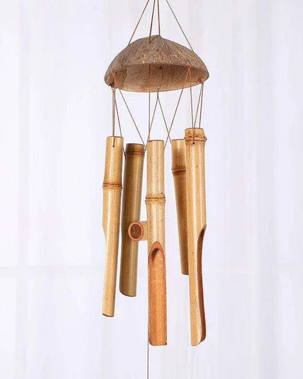 Handcrafted 75cm Bamboo Wind Chimes for Tranquil Indoor and Outdoor Serenity