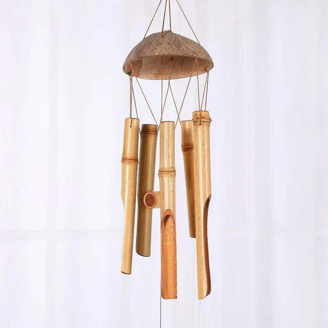Handcrafted 75cm Bamboo Wind Chimes for Tranquil Indoor and Outdoor Serenity