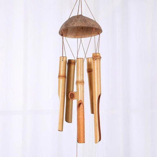 Handcrafted 75cm Bamboo Wind Chimes for Tranquil Indoor and Outdoor Serenity