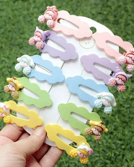 Adorable Sanrio Character Hairpin Set: Kuromi, My Melody, and Cinnamoroll - Cute Accessories for Trendy Girls